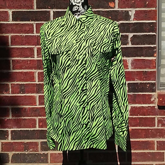 Ransom Ranch Tops - NWT Zebra Print long sleeve western shirt.